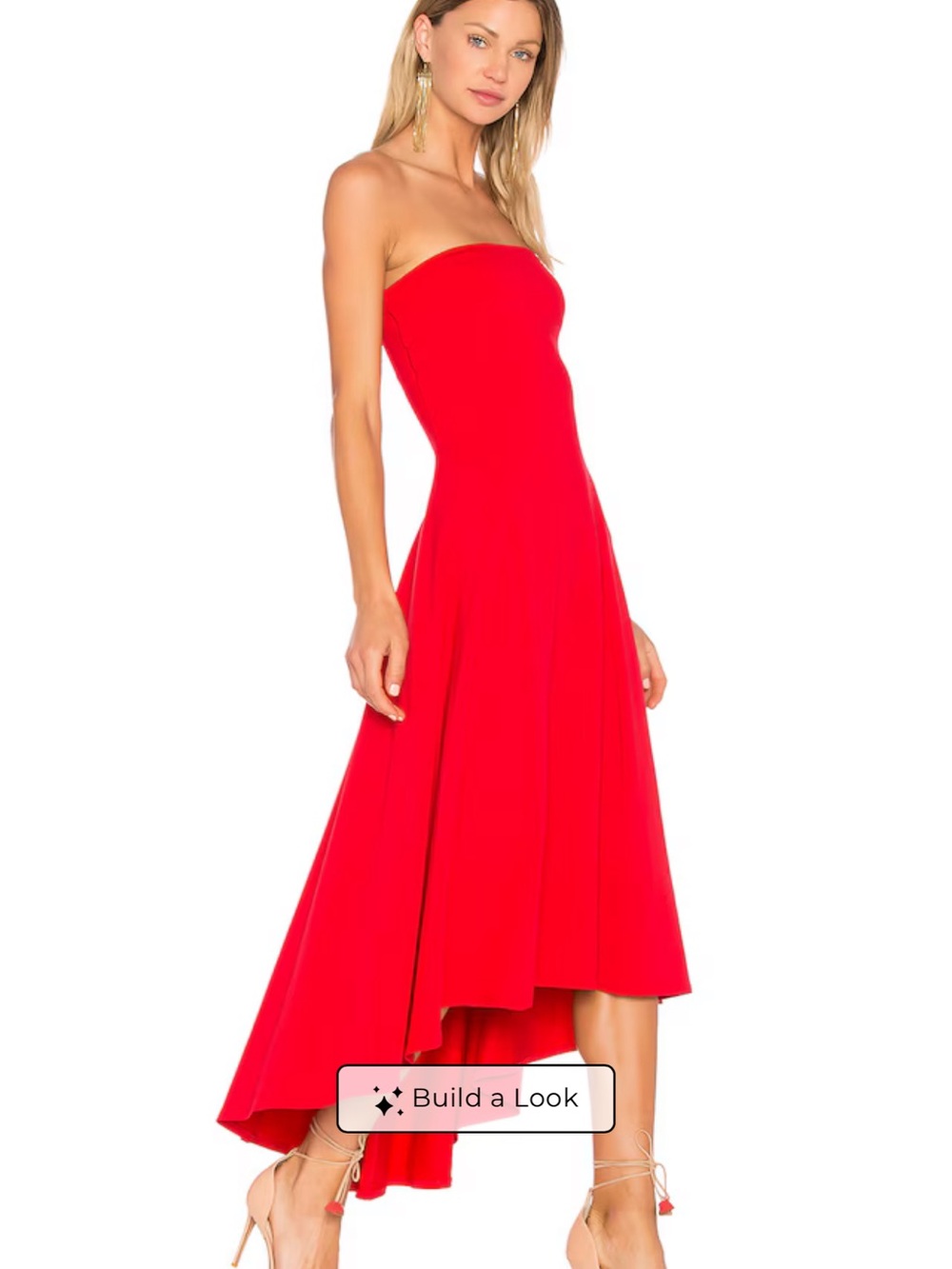 Susana Monaco Strapless High-Low Dress